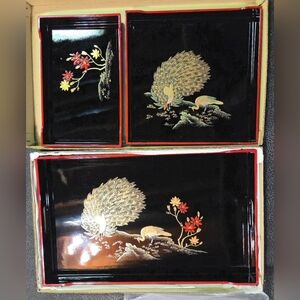Authentic Japanese serving trays